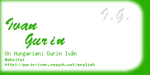 ivan gurin business card